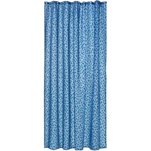 HEMA Douchegordijn 180x200 Recycled Polyester Druppels (blauw)