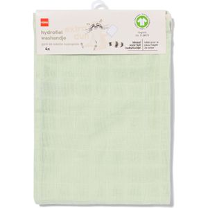 HEMA Hydrofiel Washandjes 15x20 Structuur - 4 Stuks