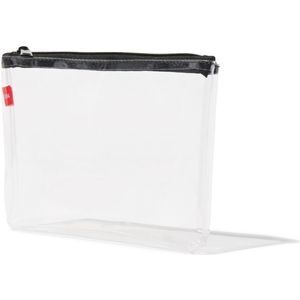 HEMA Toilettas Plat Transparant 14x20