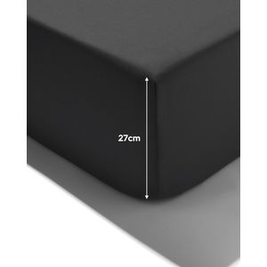 HEMA Hoeslaken Jersey 90x200 Donkergrijs (donkergrijs)