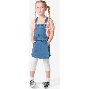 HEMA Kinder Korte Spijkertuinbroek Met Overslagrok Denim (denim)