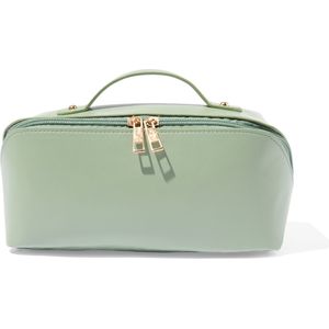 HEMA Toilettas Met Diagonale Rits 24x12x12 Groen