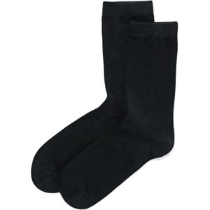 HEMA Dames Sokken Met Bamboe Naadloos - 2 Paar Zwart (zwart)
