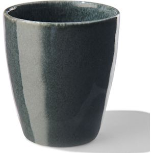 HEMA Mok 8 Cm - Porto - Reactief Glazuur - Zwart (zwart)