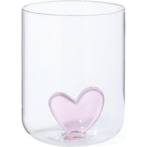 HEMA Drinkglas Met Hart 550ml