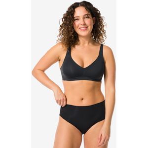 HEMA Dames Tailleslip Micro Rib Zwart (zwart)