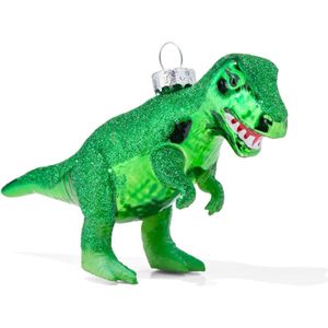 HEMA Kerstbal Groene Dino Glas 11cm (groen)