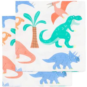 HEMA Papieren Servetten 24x24 Dino - 20 Stuks