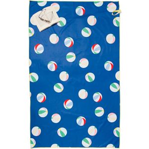 HEMA Handdoek Microvezel 110x175 Strandballen (multi)