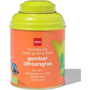 HEMA Bio Groene Thee Gember-citroengras 75gr In Blik