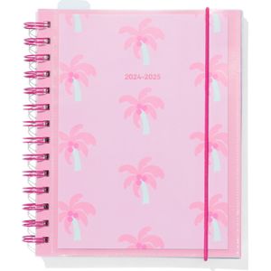 HEMA Schoolagenda 24/25 Met Spiraal En Insteekhoes 15.5x19 Roze