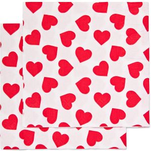 HEMA Servetten 33x33 Papier Hearts - 20 Stuks