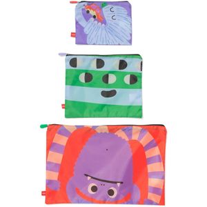 HEMA Ritstasjes S+M+L Monsters - 3 Stuks