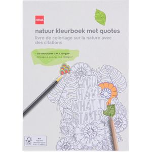 HEMA Natuur Kleurboek Met Quotes