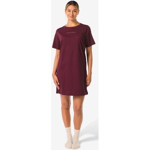 HEMA Damesnachthemd Everyday Bordeauxrood (bordeauxrood)
