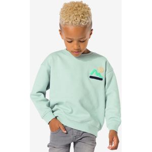 HEMA Kindersweater Oversized Grafisch Blauw (blauw)