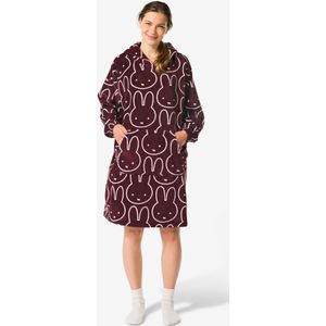 HEMA Nijntje Damesnachthemd Fleece Bordeauxrood (bordeauxrood)