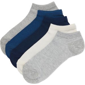 HEMA Heren Sokken Met Katoen Mesh - 5 Paar Donkerblauw (donkerblauw)