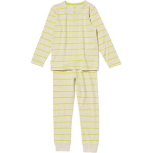 HEMA Kinder Pyjama Strepen Beige (beige)