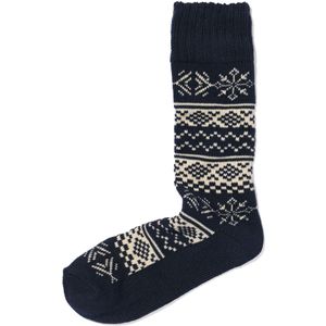 HEMA Sokken Nordic Print Donkerblauw (donkerblauw)