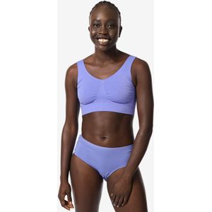 HEMA Dameshipster Katoen Met Kant Blauw (blauw)