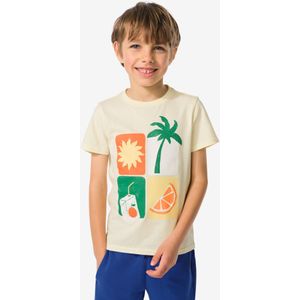 HEMA Kinder T-shirt Zomer Geel (geel)