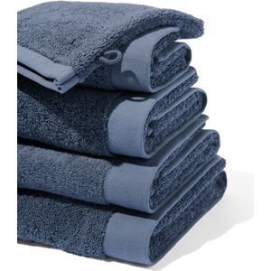 HEMA Handdoeken - Hotel Extra Zacht Middenblauw (middenblauw)