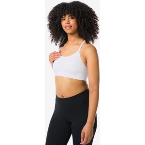 HEMA Naadloze Sporttop Light Support Wit (wit)