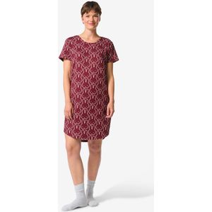 HEMA Nijntje Damesnachthemd Micro Bordeauxrood (bordeauxrood)
