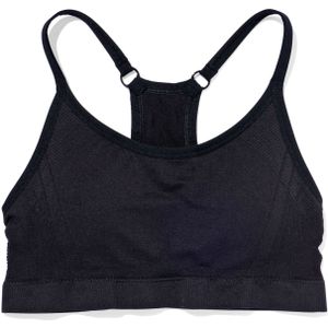 HEMA Naadloze Sporttop Light Support Zwart (zwart)