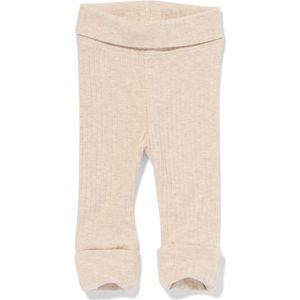 HEMA Newborn Meegroei Legging Rib Met Bamboe Zand (zand)