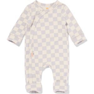 HEMA Newborn Meegroei Boxpakje Rib Bamboe Stretch Lichtgrijs (lichtgrijs)