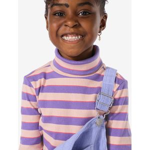 HEMA Kindershirt Rib Met Col Paars (paars)