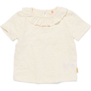 HEMA Newborn T-shirt Broderie Ecru (ecru)