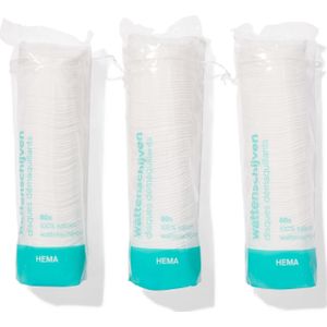 HEMA 3-pak Wattenschijven