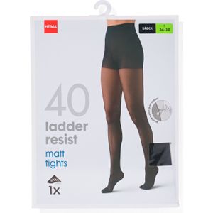 HEMA Panty Anti-ladder 40denier Zwart (zwart)