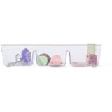 HEMA Plastic Opberger Met Drie Vakken 34x15.2x7.5