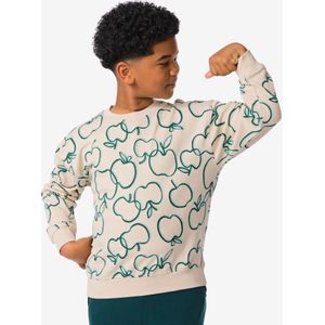 HEMA Kindersweater Oversized Grafisch Gebroken Wit (gebroken wit)