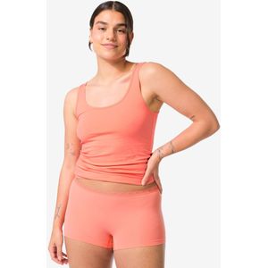 HEMA Damesboxer Naadloos Micro Met Kant Koraalroze (koraalroze)