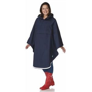 Poncho Happy Rainy Days Rain Cape Midnight