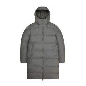 Winterjas RAINS Unisex Alta Longer Puffer Jacket Grey-L