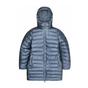 Regenjas RAINS Women Lohja Long Puffer Curve Jacket Bay-M