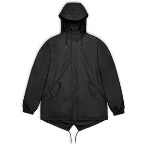Jas Rains Unisex Fishtail Jacket Black-XL