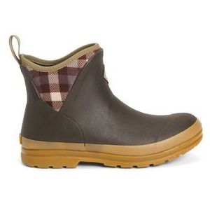 Regenlaars Muck Boot Women Muck Originals Pull On Ankle Brown Plaid-Schoenmaat 41