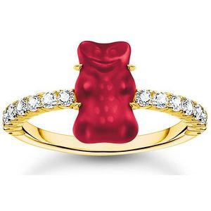 Thomas Sabo - TR2459-414 - Ring - 925 Zilver - Goldbär Rood