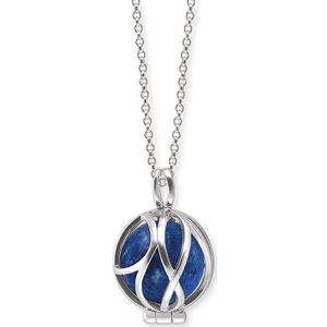 Engelsrufer - Dames Ketting - Zilver - 925 Sterling Zilver - Lazuursteen - 50 cm
