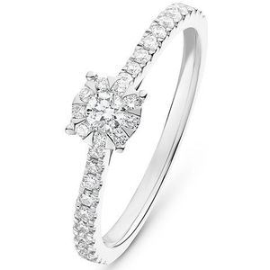 CHRIST - Damesring - Witgoud - 585