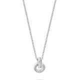 Jette - Halssieraad - Zilver - Gepolijst - Zirkoon - 48 cm