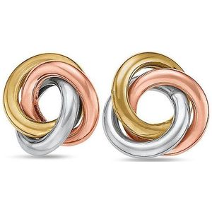 CHRIST - Oorknopjes - Geelgoud 375 - Witgoud 375 - Roodgoud 375