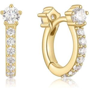 Ania Haie - AH E066-04G - Oorringen - Zilver - 925 Zilver met Gold Plating